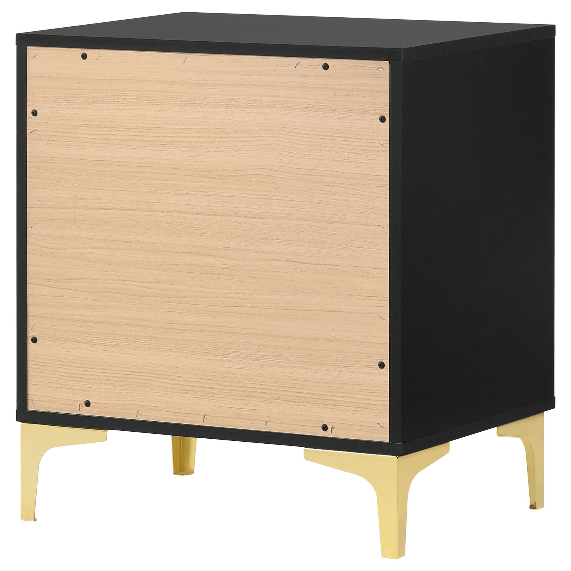 2 Drawer Rectangular Nightstand - Black - The Sleep Loft - Online Mattress Showroom NYC