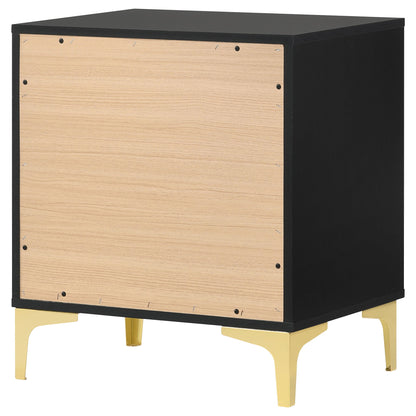 2 Drawer Rectangular Nightstand - Black - The Sleep Loft - Online Mattress Showroom NYC