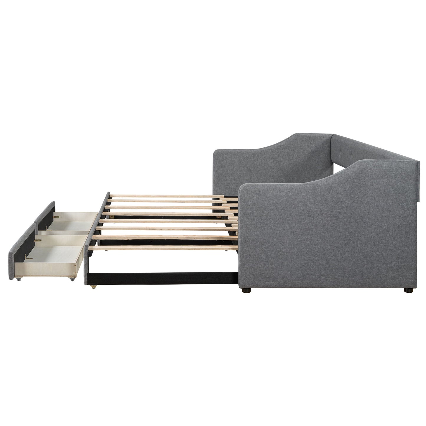Upholstered Daybed With 2 Drawers - The Sleep Loft - Online Mattress Showroom NYC