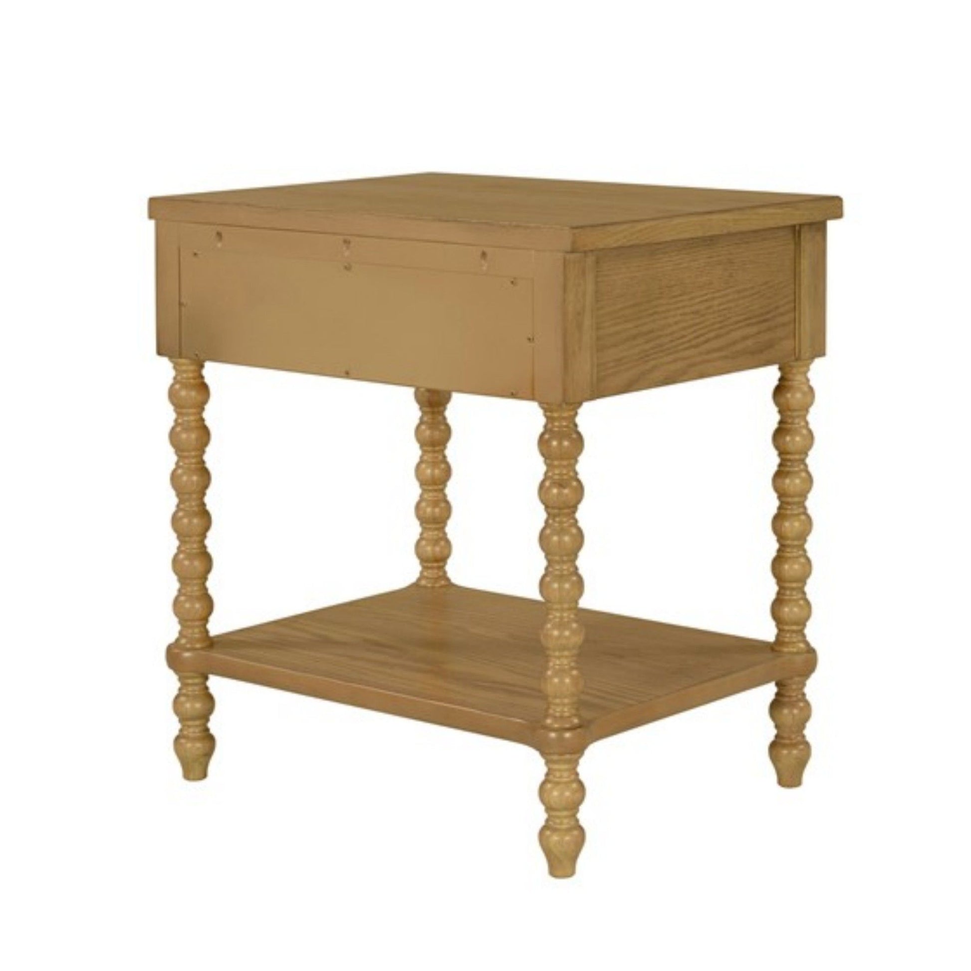 Traditional Durable Nightstand Table With Drawer And Shelf - The Sleep Loft - Online Mattress Showroom NYC
