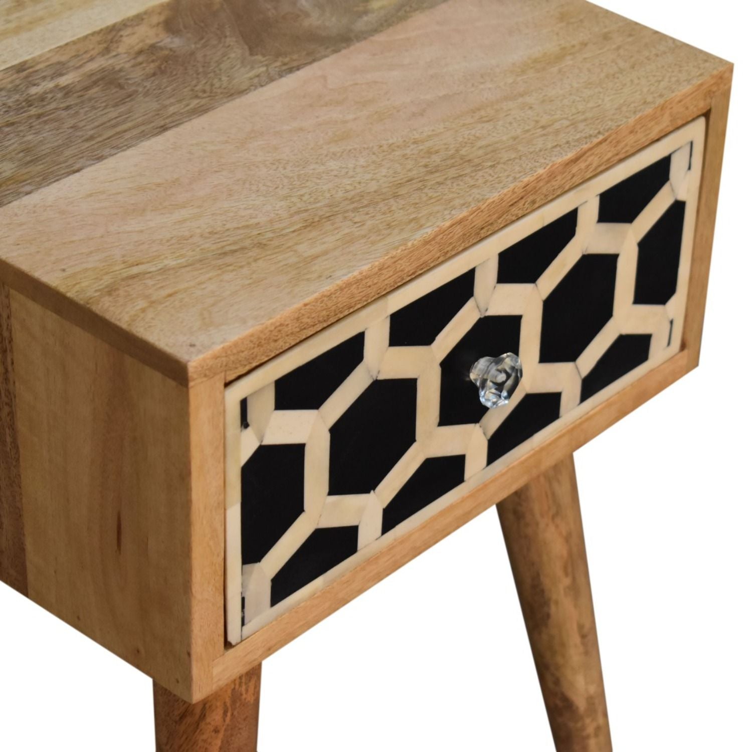 Inlay Bone Inlay Drawer Nightstand - The Sleep Loft - Online Mattress Showroom NYC