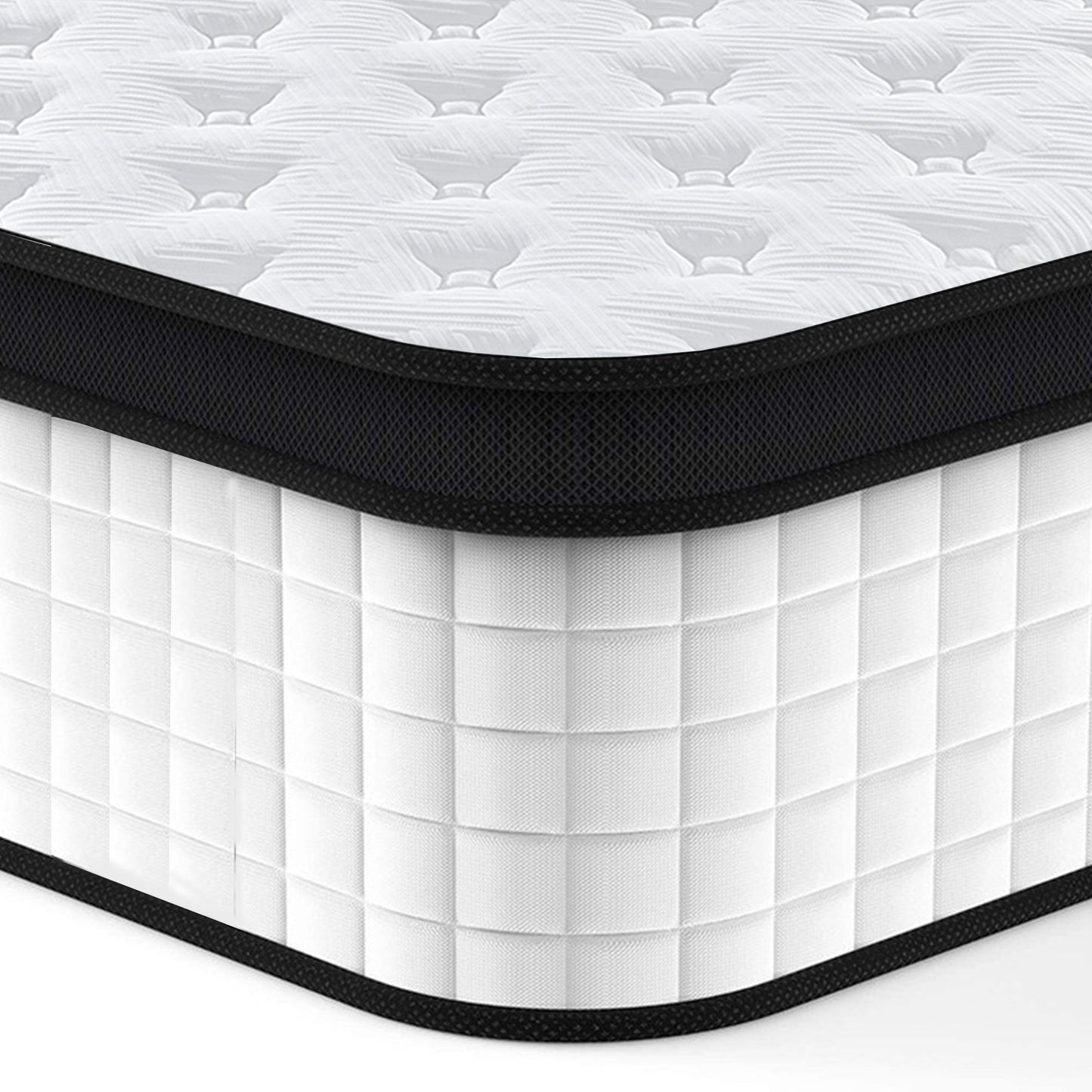 12" Hybrid Mattress Individual Pocket Spring, 7 Zoned Memory Foam - The Sleep Loft - Online Mattress Showroom NYC