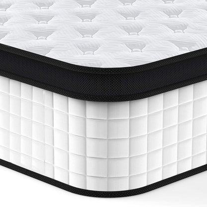 12" Hybrid Mattress Individual Pocket Spring, 7 Zoned Memory Foam - The Sleep Loft - Online Mattress Showroom NYC