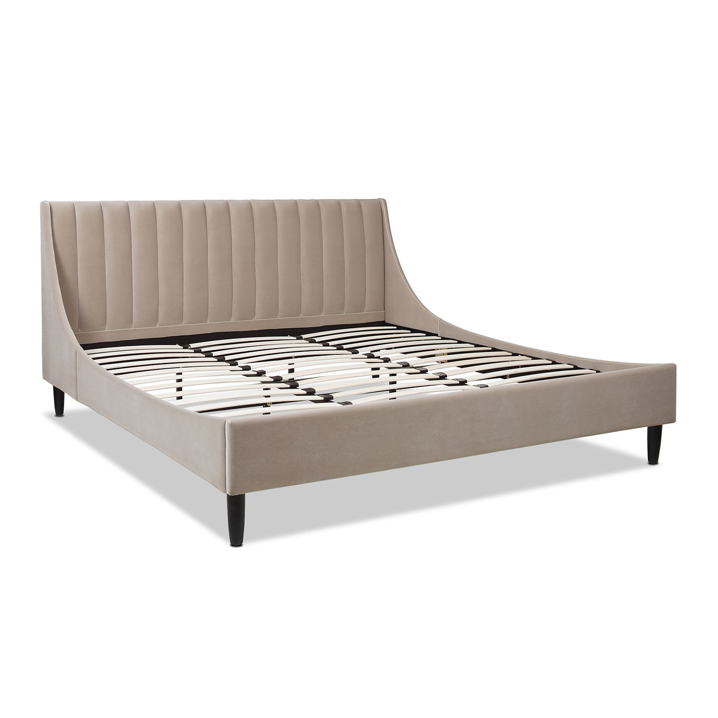 Aspen - Vertical Tufted Modern Headboard Platform Bed Set - The Sleep Loft - Online Mattress Showroom NYC