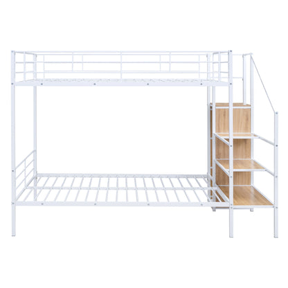 Bunk Bed With Lateral Storage Ladder And Wardrobe - The Sleep Loft - Online Mattress Showroom NYC