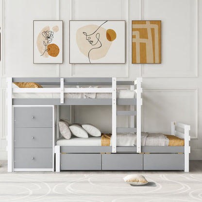 Loft Bunk Bed With Drawers And Ladder - The Sleep Loft - Online Mattress Showroom NYC