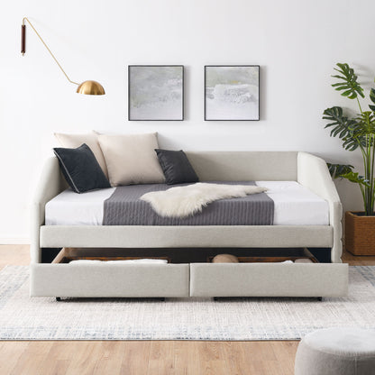 Elegant Daybed With Trundle Upholstered Tufted Sofa Bed - The Sleep Loft - Online Mattress Showroom NYC