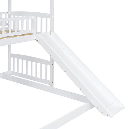 House Bunk Bed With Slide - The Sleep Loft - Online Mattress Showroom NYC