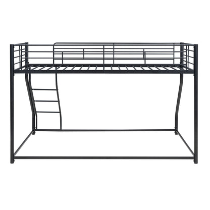 Metal Floor Bunk Bed With Sloped Ladder, Space Saving Design - The Sleep Loft - Online Mattress Showroom NYC