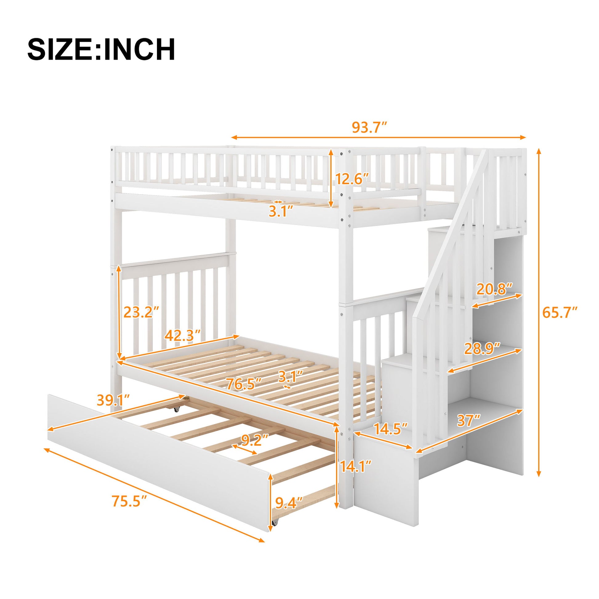 Bunk Bed With Staircase - The Sleep Loft - Online Mattress Showroom NYC