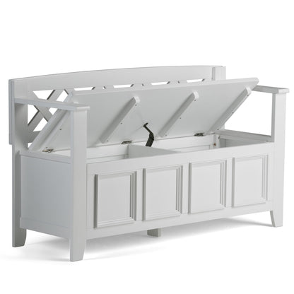 Amherst - Handcrafted Entryway Storage Bench - The Sleep Loft - Online Mattress Showroom NYC