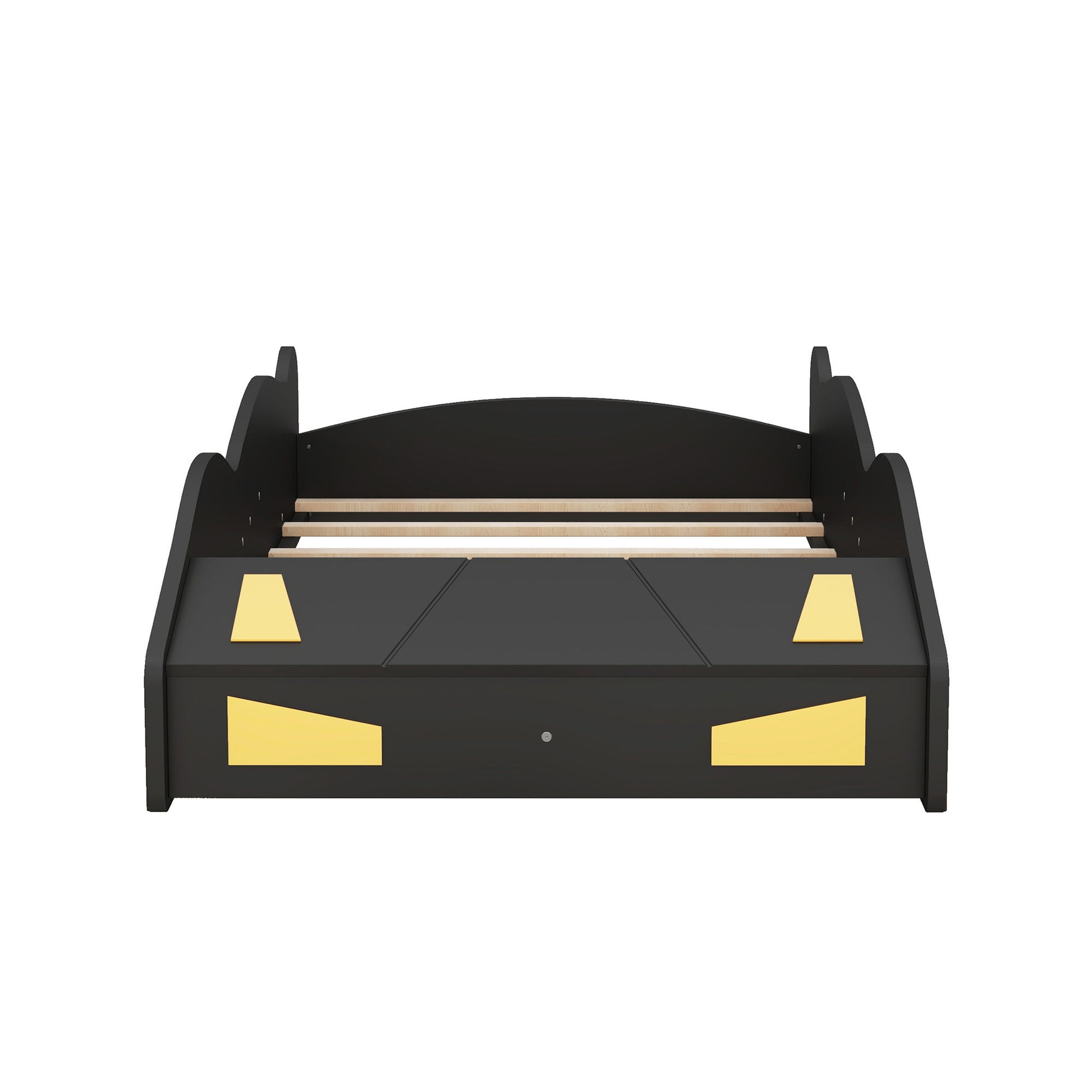 Race Car Shaped Platform Bed With Wheels And Storage - The Sleep Loft - Online Mattress Showroom NYC