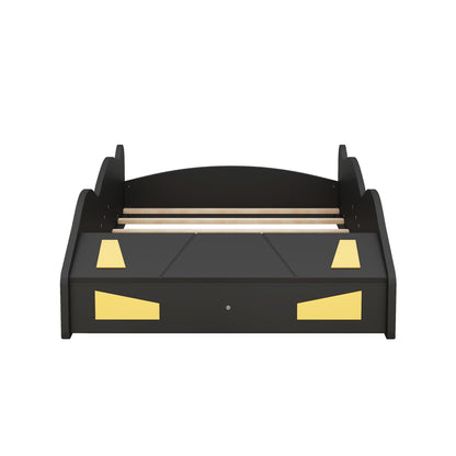 Race Car Shaped Platform Bed With Wheels And Storage - The Sleep Loft - Online Mattress Showroom NYC