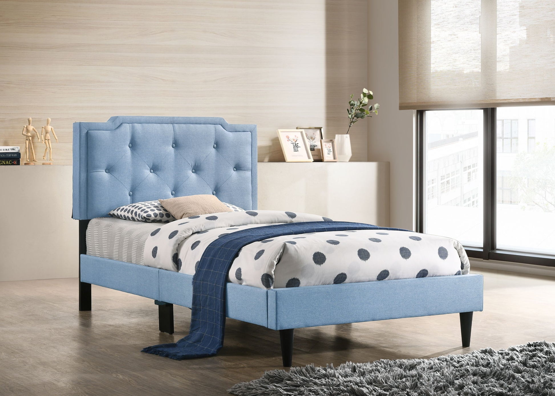 Button Tufted Bed Charming For Cozy Spaces - The Sleep Loft - Online Mattress Showroom NYC