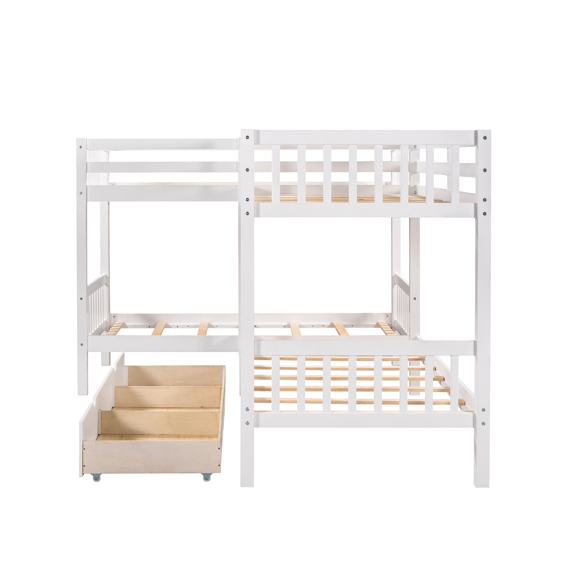L Shaped Bunk Bed With Drawers - The Sleep Loft - Online Mattress Showroom NYC