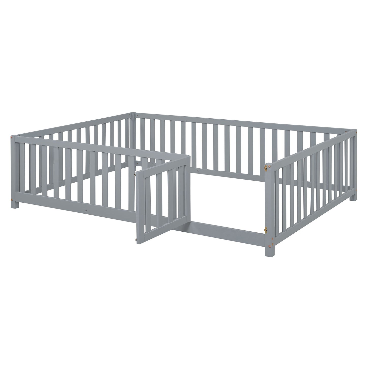 Daybed With Fence Guardrails And 2 Drawers, Split Into Independent Floor Bed & Daybed - The Sleep Loft - Online Mattress Showroom NYC