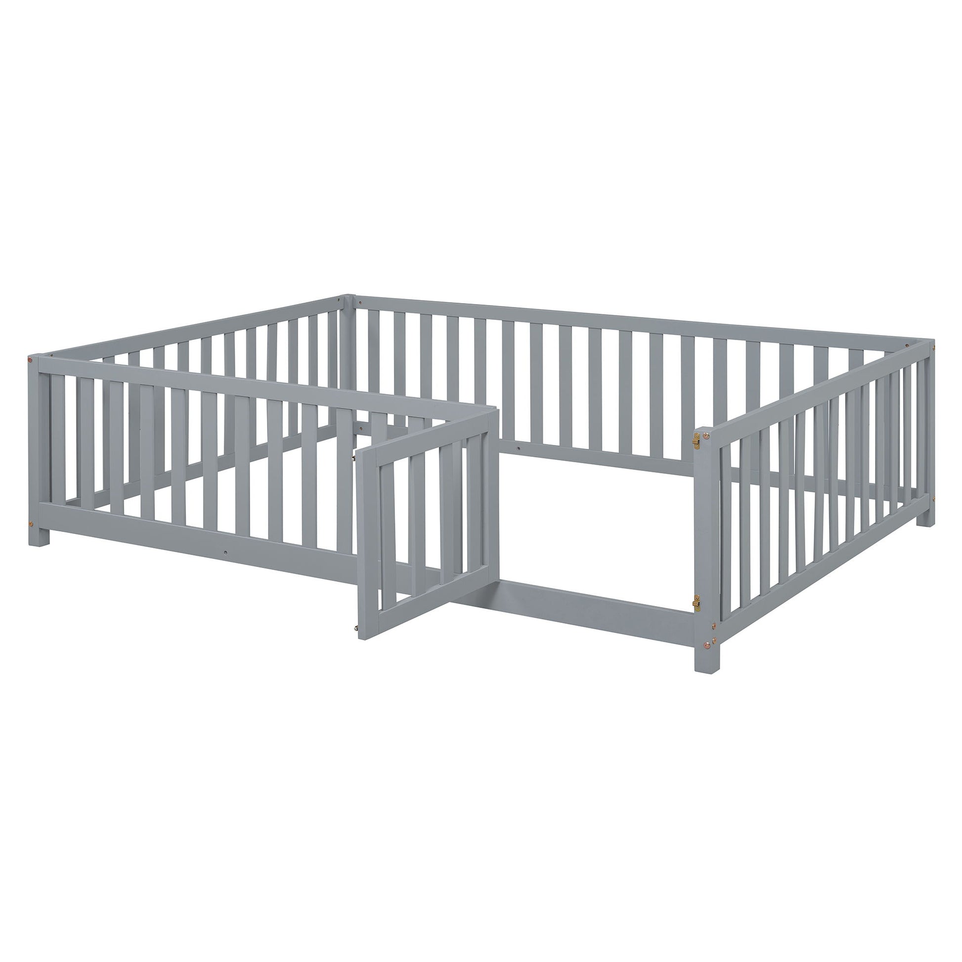 Daybed With Fence Guardrails And 2 Drawers, Split Into Independent Floor Bed & Daybed - The Sleep Loft - Online Mattress Showroom NYC