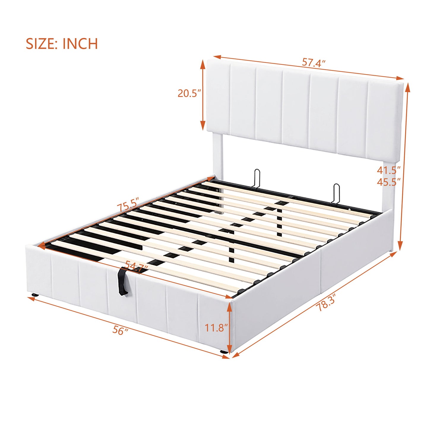 Elegant Upholstered Platform Bed With Hydraulic Storage System - The Sleep Loft - Online Mattress Showroom NYC