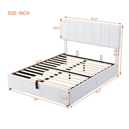 Elegant Upholstered Platform Bed With Hydraulic Storage System - The Sleep Loft - Online Mattress Showroom NYC