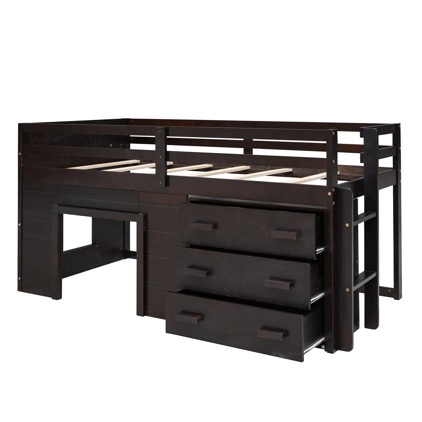 Loft Bed With Cabinet And Shelf - The Sleep Loft - Online Mattress Showroom NYC