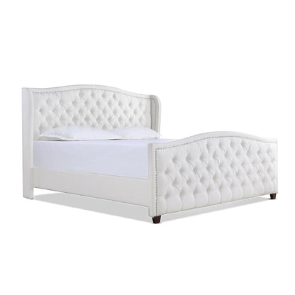 Marcella - Upholstered Shelter Headboard Bed Set - The Sleep Loft - Online Mattress Showroom NYC