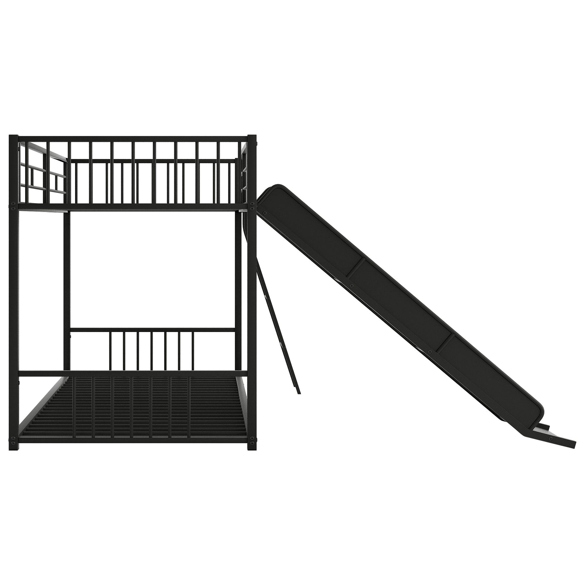 Metal Bunk Bed With Slide, Durable Steel Frame - The Sleep Loft - Online Mattress Showroom NYC