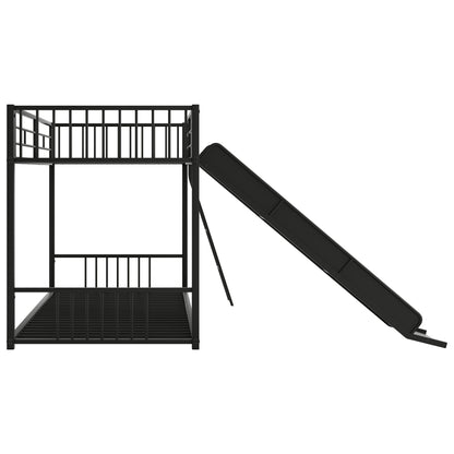 Metal Bunk Bed With Slide, Durable Steel Frame - The Sleep Loft - Online Mattress Showroom NYC