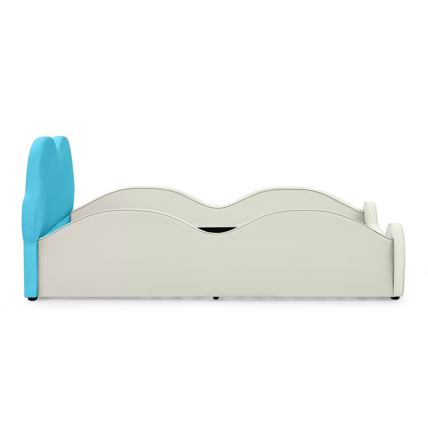 Cute Cloud Shape Bed With Guardrails Cartoon Design, Storage Pocket - The Sleep Loft - Online Mattress Showroom NYC