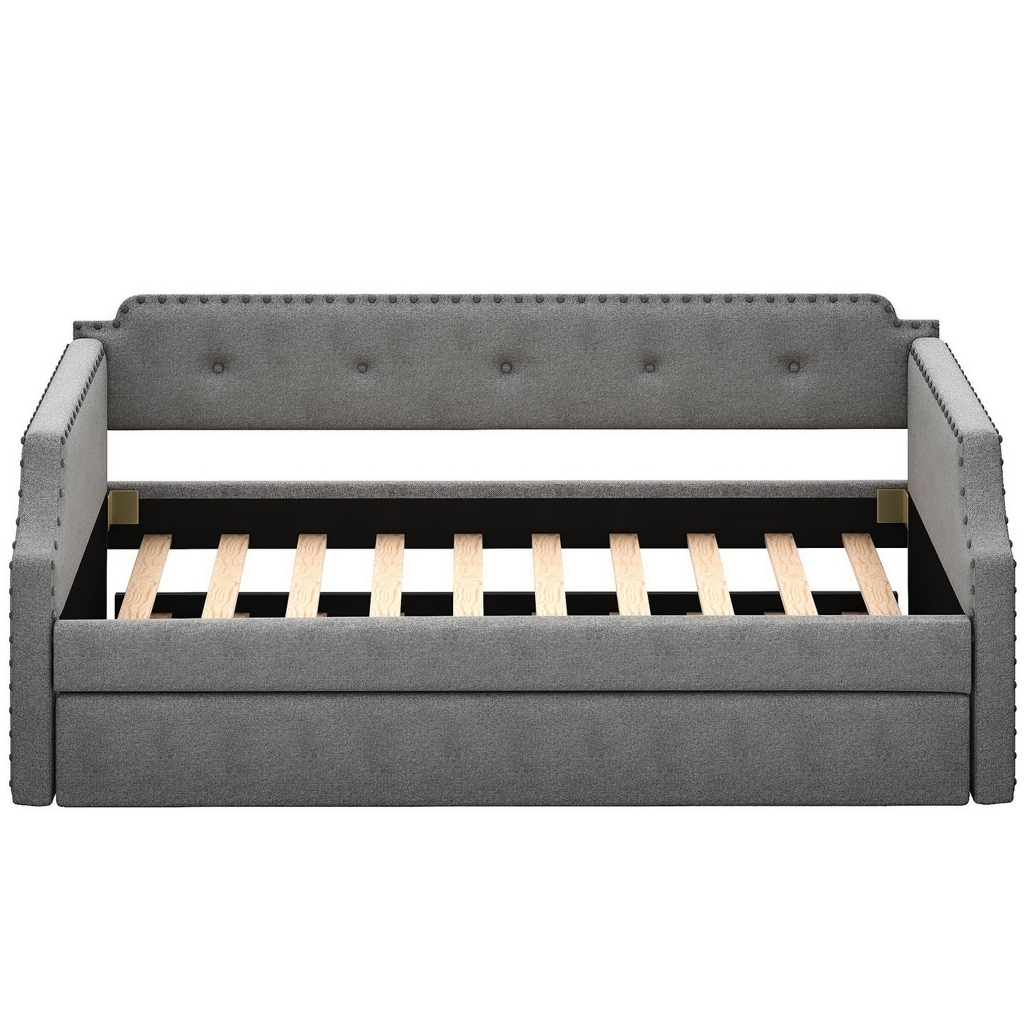Upholstered Daybed With Trundle - The Sleep Loft - Online Mattress Showroom NYC