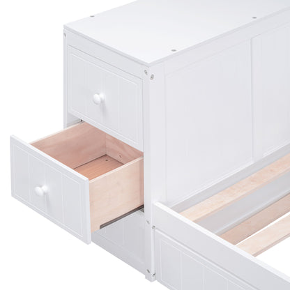 Daybed With Storage Arms, Trundle And Charging Station - The Sleep Loft - Online Mattress Showroom NYC