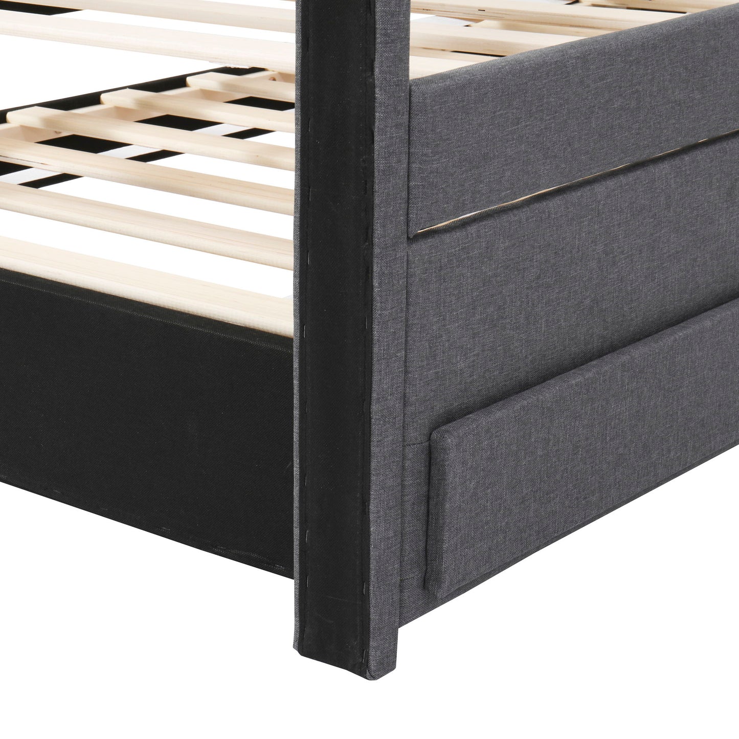 Upholstered Design Platform Bed With Trundle - The Sleep Loft - Online Mattress Showroom NYC