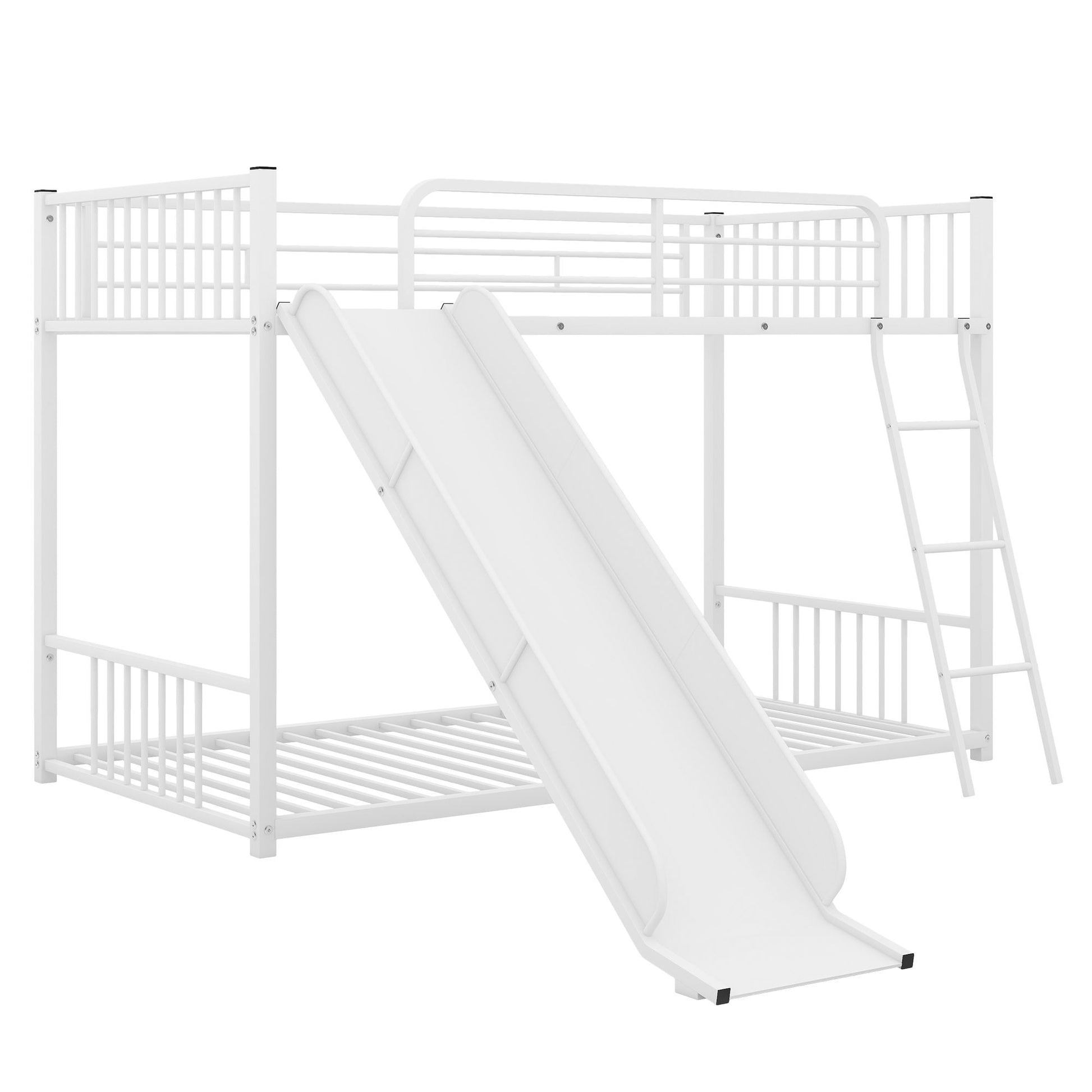 Metal Bunk Bed With Slide, Durable Steel Frame - The Sleep Loft - Online Mattress Showroom NYC