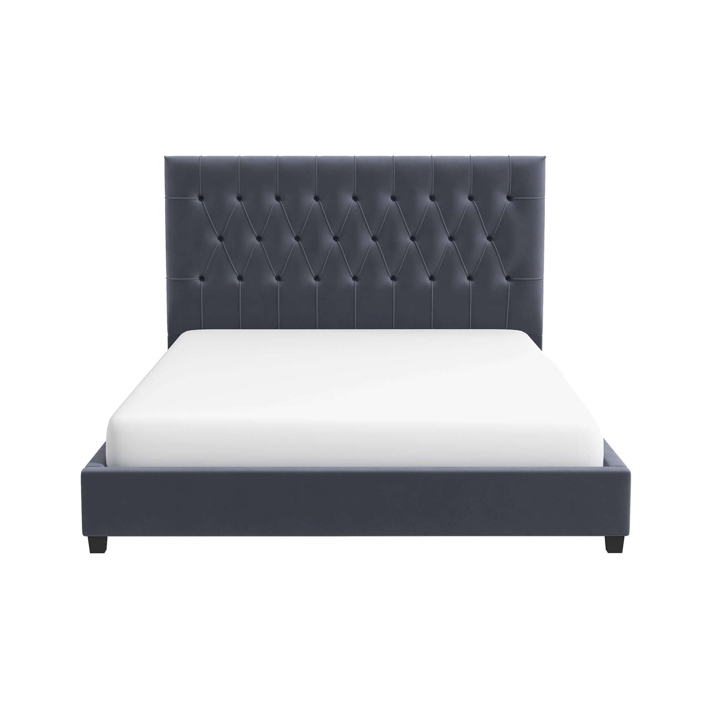 Donald - Mid-Century Modern Upholstered Platform Bed - The Sleep Loft - Online Mattress Showroom NYC