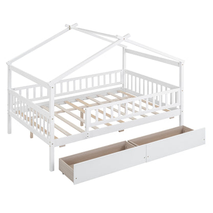 House Bed With 2 Drawers - The Sleep Loft - Online Mattress Showroom NYC