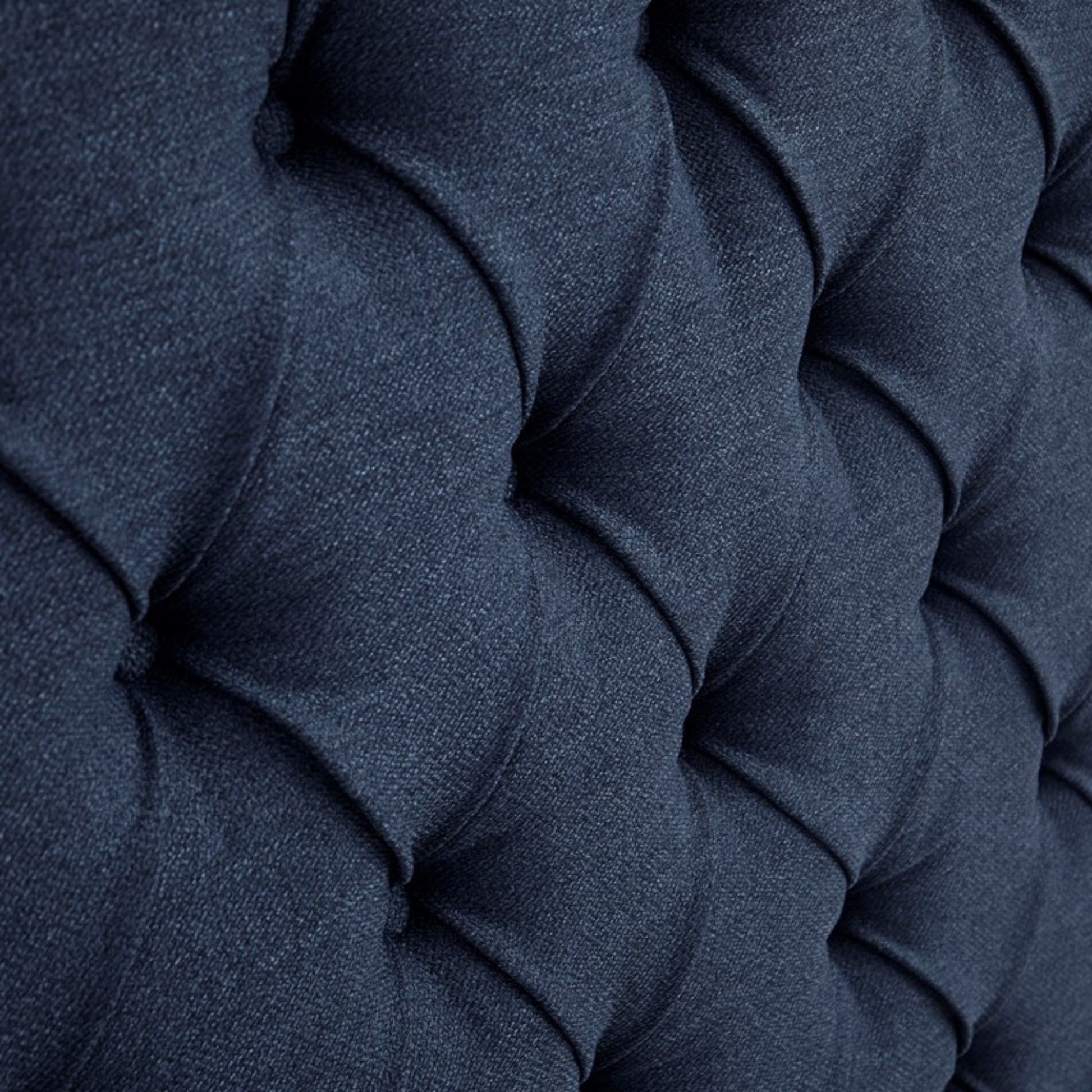 Transitional Upholstery Headboard With Tufted Buttons And Nailhead Trim - The Sleep Loft - Online Mattress Showroom NYC
