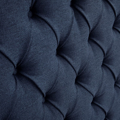 Transitional Upholstery Headboard With Tufted Buttons And Nailhead Trim - The Sleep Loft - Online Mattress Showroom NYC