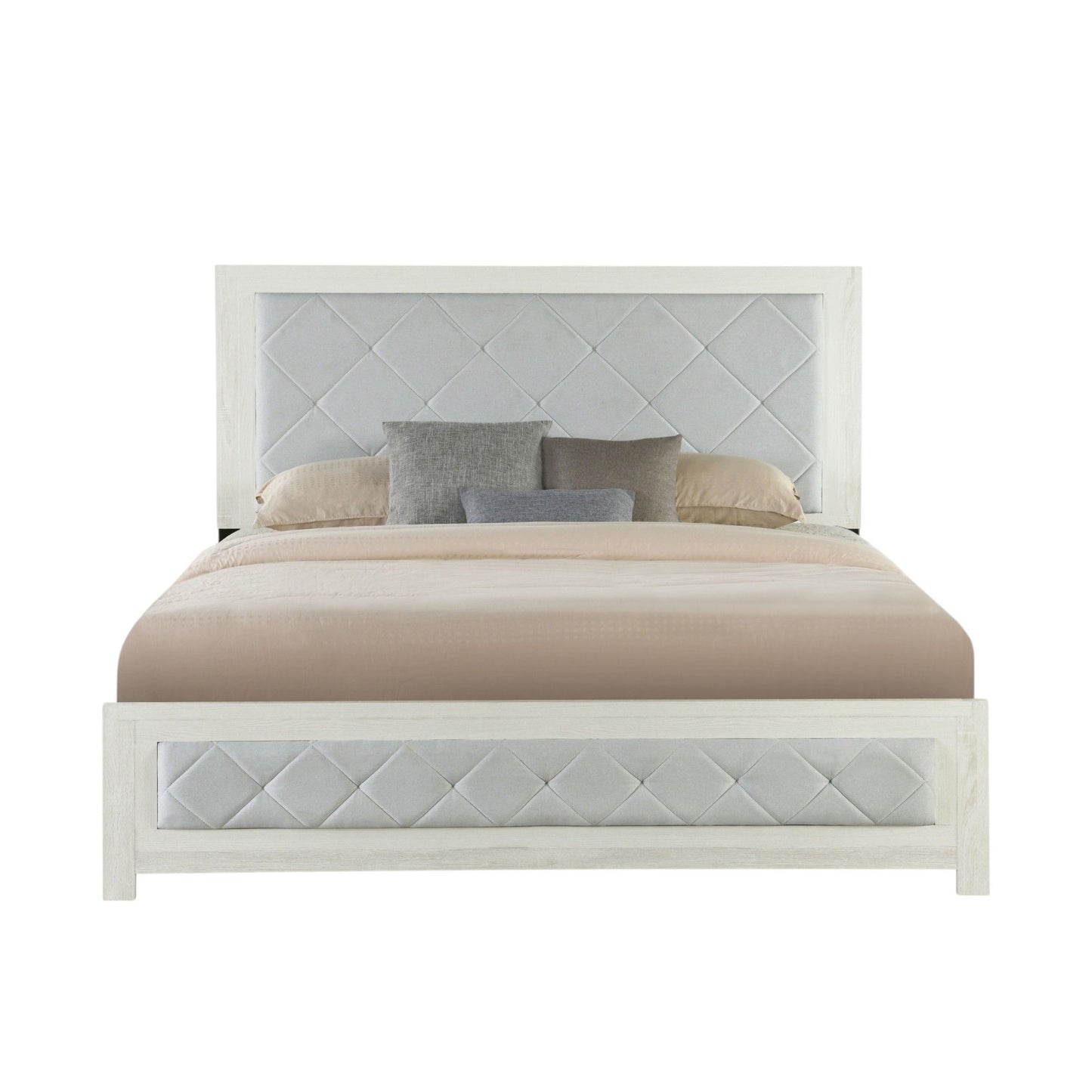 Jehoram - Lozenge Upholstered Design Bed - The Sleep Loft - Online Mattress Showroom NYC
