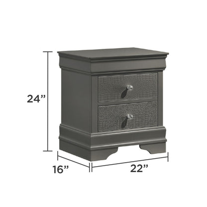 Blaze - 2 Drawer Nightstand - The Sleep Loft - Online Mattress Showroom NYC