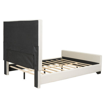 Upholstered Bed With Slats Support, No Box Spring Needed - The Sleep Loft - Online Mattress Showroom NYC
