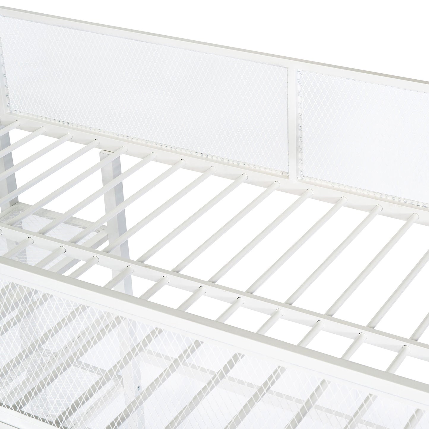Loft Bed With 4 Tier Shelves And Storage - The Sleep Loft - Online Mattress Showroom NYC