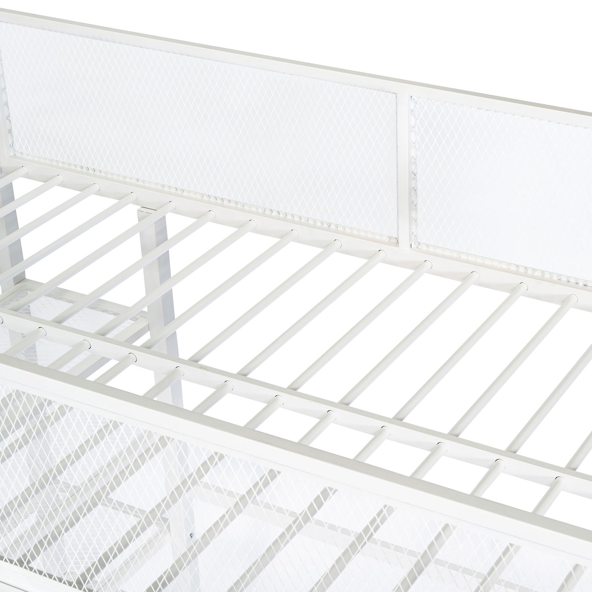 Loft Bed With 4 Tier Shelves And Storage - The Sleep Loft - Online Mattress Showroom NYC