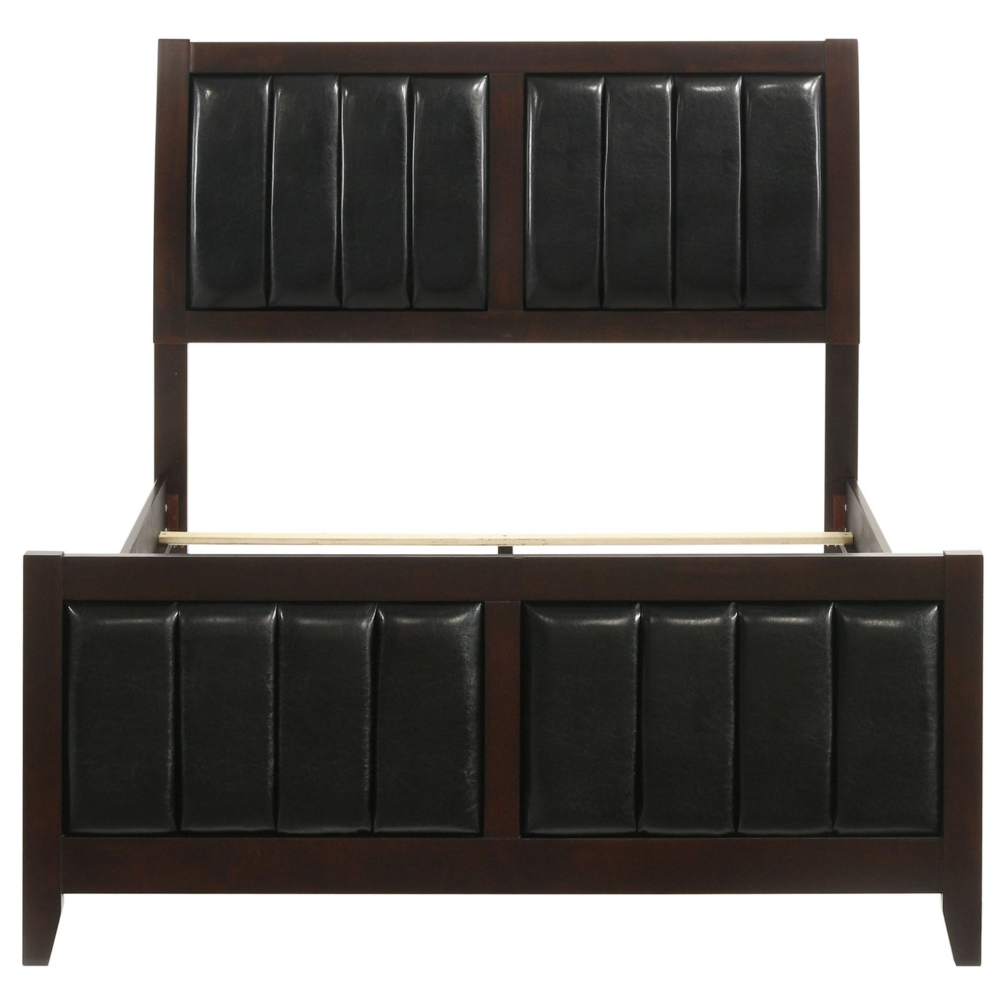 Full Panel Bed With Tufted Headboard Frame - Brown - The Sleep Loft - Online Mattress Showroom NYC