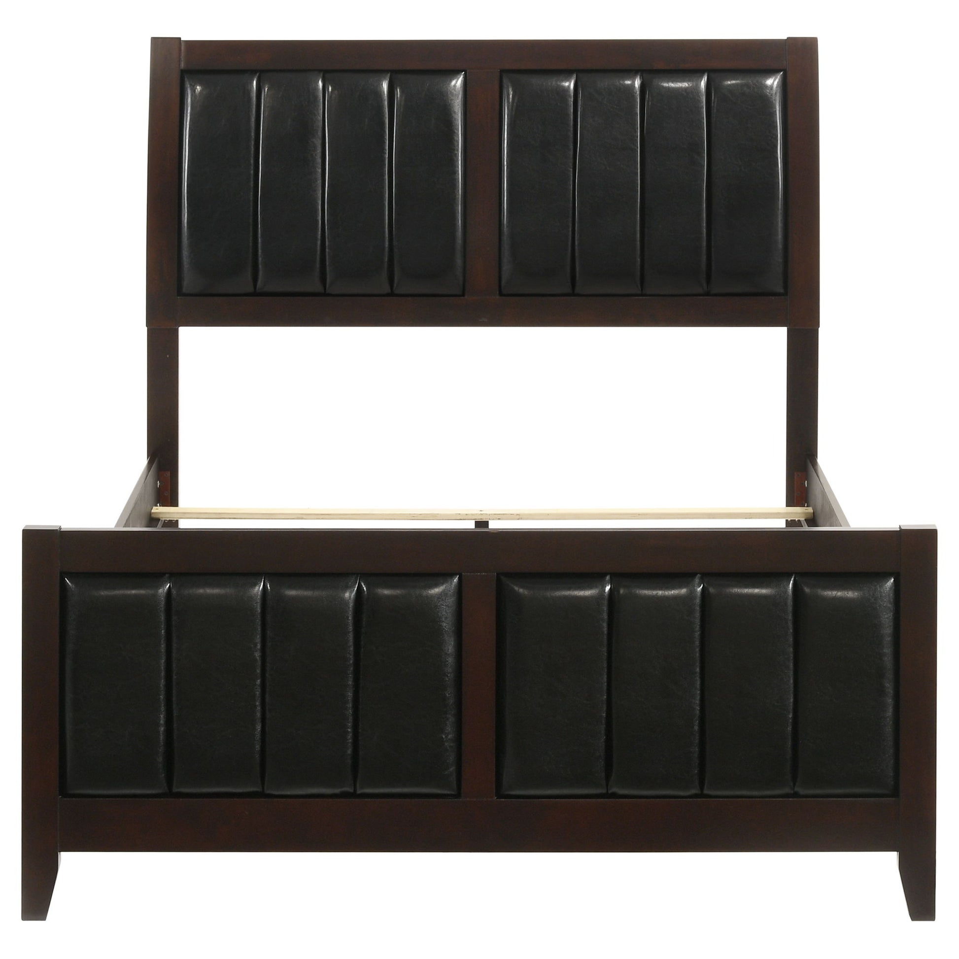 Full Panel Bed With Tufted Headboard Frame - Brown - The Sleep Loft - Online Mattress Showroom NYC