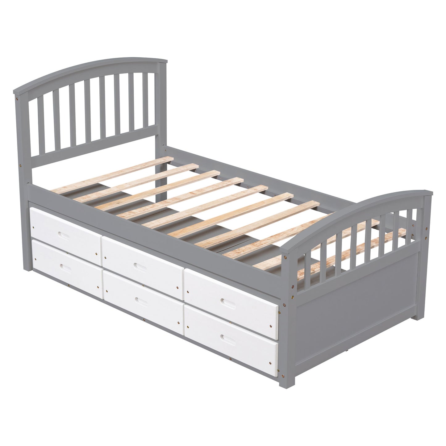 Platform Storage Bed Solid Wood Bed With 6 Drawers - The Sleep Loft - Online Mattress Showroom NYC
