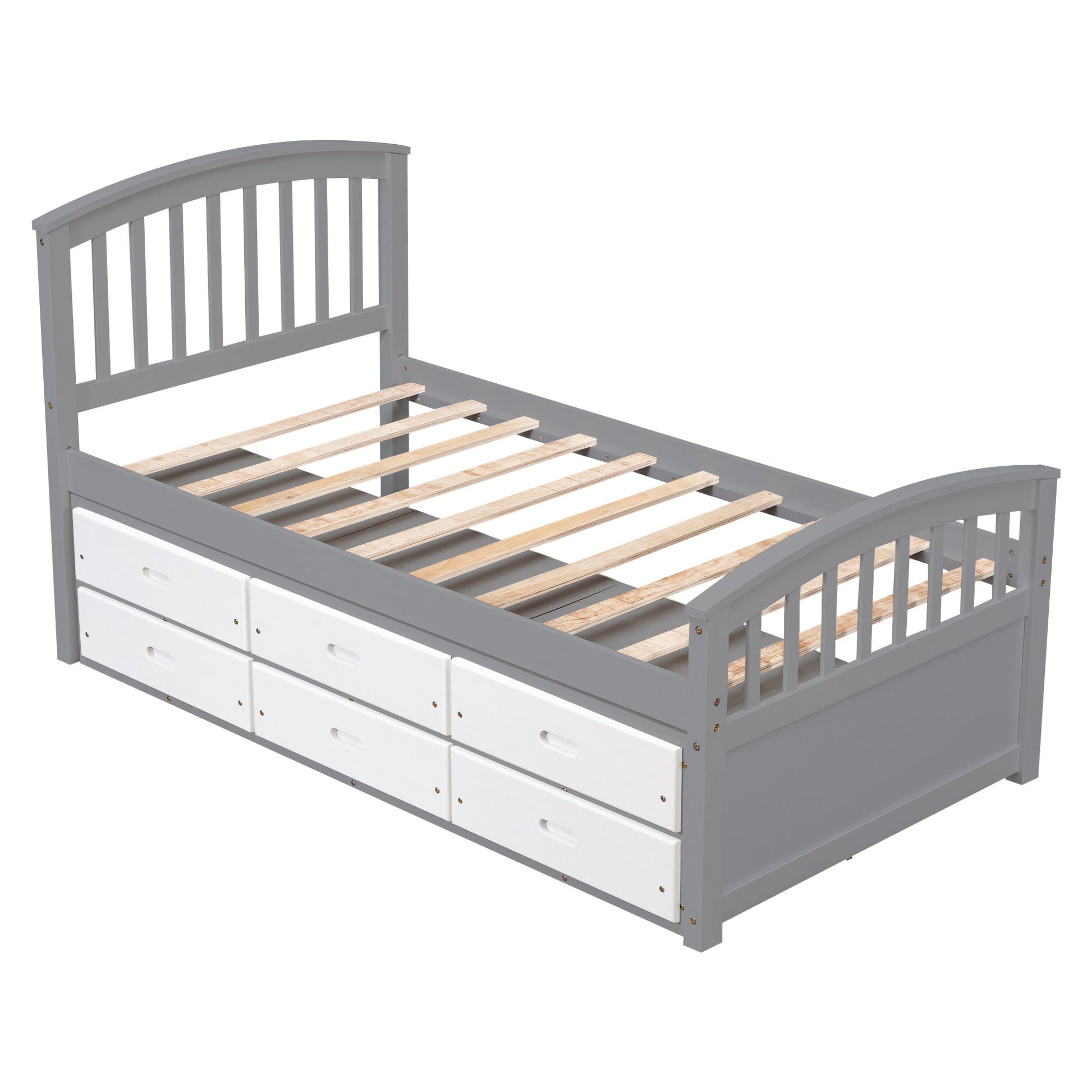 Platform Storage Bed Solid Wood Bed With 6 Drawers - The Sleep Loft - Online Mattress Showroom NYC