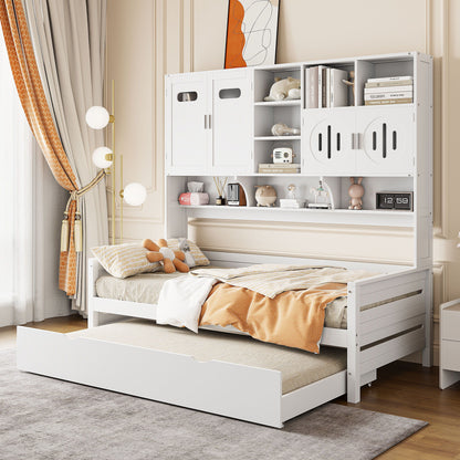 Daybed With All-In-One Cabinet And Shelf - The Sleep Loft - Online Mattress Showroom NYC