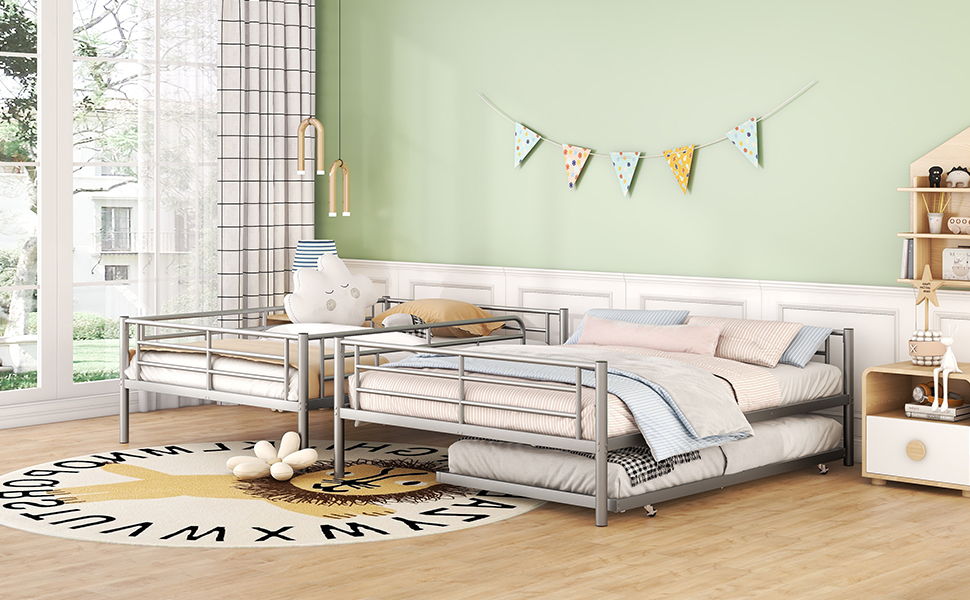 Steel Construction Bunk Bed - The Sleep Loft - Online Mattress Showroom NYC