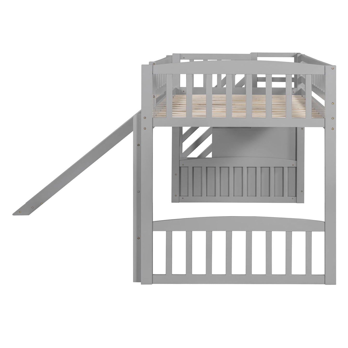 Loft Stairway Bed With 2 Drawers, Convertible Ladder And Slide - The Sleep Loft - Online Mattress Showroom NYC