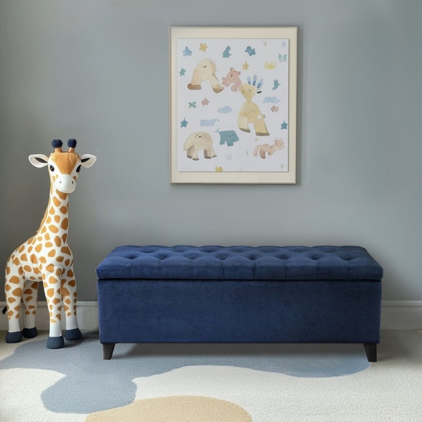 Shandra - Tufted Top Soft Close Storage Bench - The Sleep Loft - Online Mattress Showroom NYC