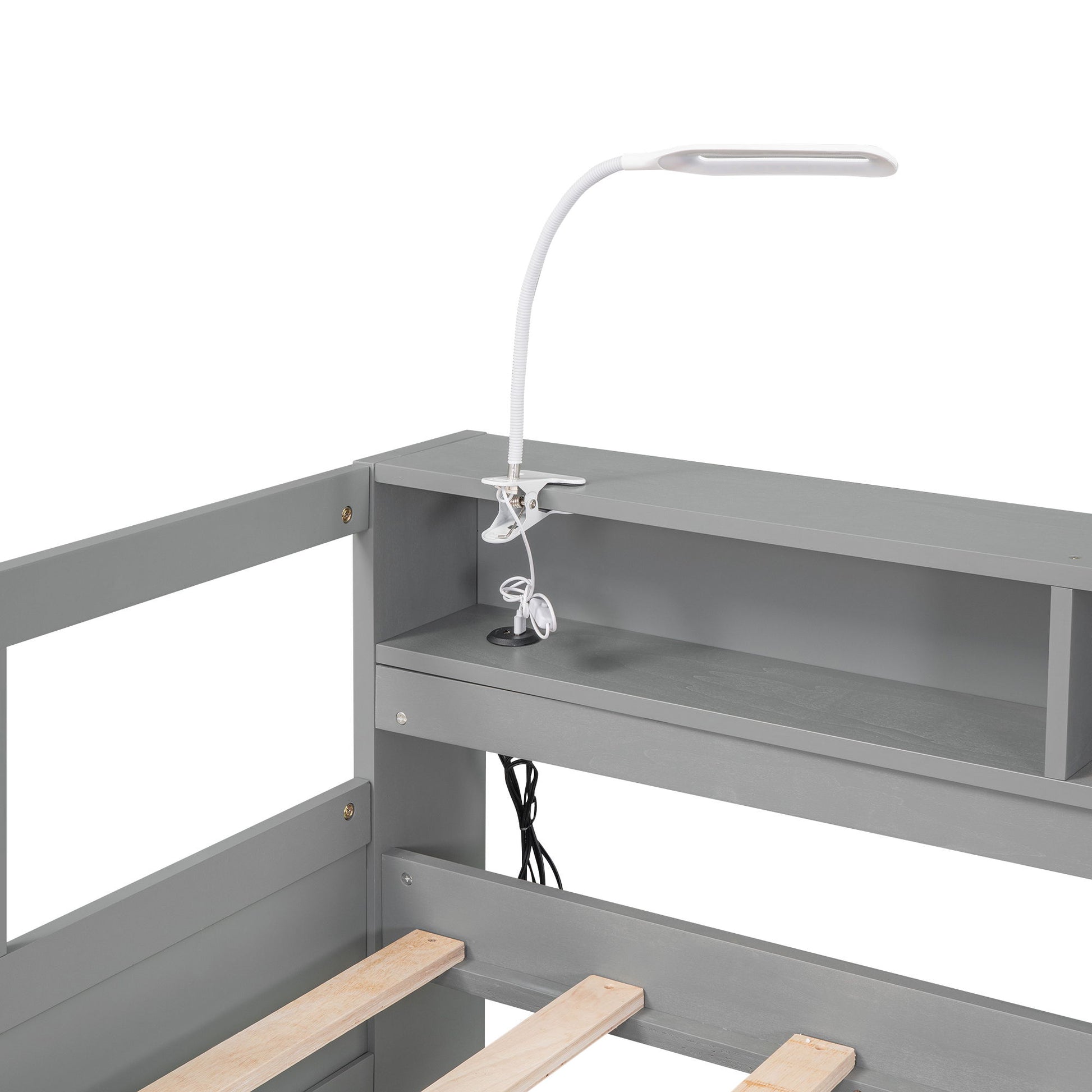 Daybed With 2 Trundles, 3 Storage Cubbies, Built In USB Charging Light - The Sleep Loft - Online Mattress Showroom NYC